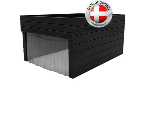 Caseta Robot cortac�sped jardinera negra